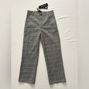 NWT-Snow Xue Gao Wool Brown/Gray Plaid Crop Women’s Pants